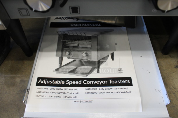 BRAND NEW! Avatoast Stainless Steel Commercial Countertop Conveyor Toaster Oven. 14.5x17x16.5. Tested and Working! - Image 5 of 6