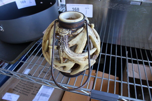 4 BRAND NEW IN BOX! Antler Style Tea Light Holders. 7x7x8. 4 Times Your Bid! - Image 5 of 5