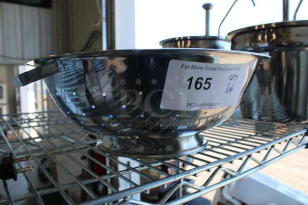 ALL ONE MONEY! Lot of Metal Lifter and Scooper in Metal Colander! 14x13x5 - Image 3 of 4