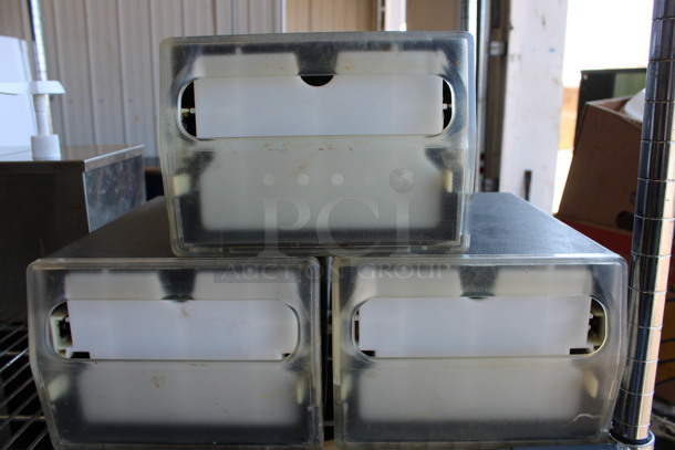 3 Metal and Poly Napkin Dispensers. 8x12x6. 3 Times Your Bid! - Image 3 of 3
