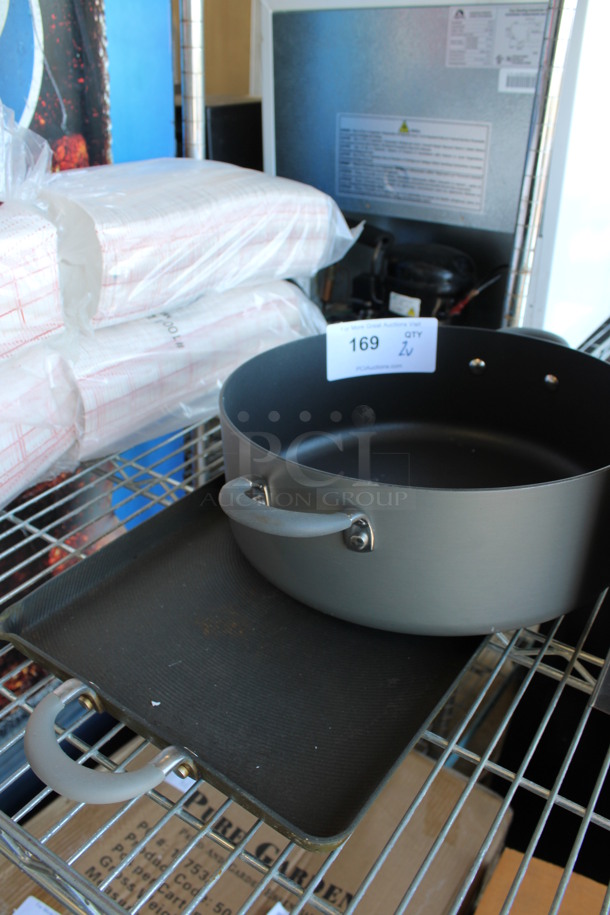 2 Various Metal Items; Stock Pot and Flat Pan. 16x12x4.5, 22.5x10x1.5. 2 Times Your Bid! - Image 3 of 3