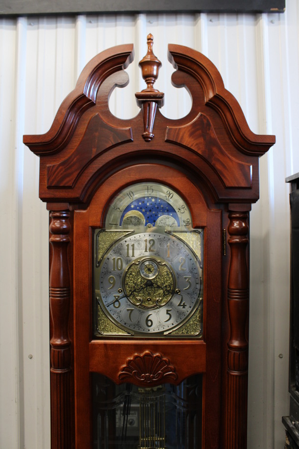 Wooden Grandfather Clock w/ Box of Parts. 23x13x84 - Image 3 of 8