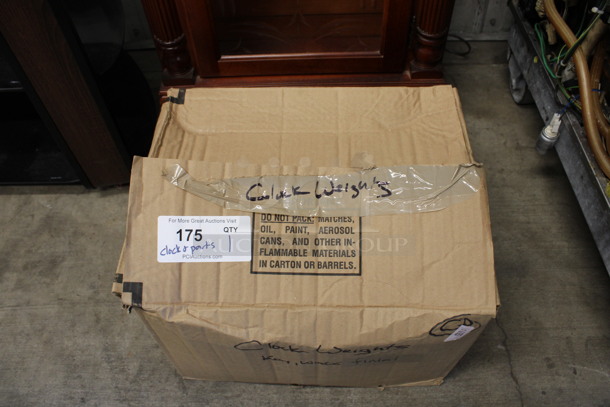 Wooden Grandfather Clock w/ Box of Parts. 23x13x84 - Image 6 of 8