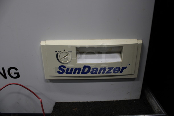 SunDanzer Model DCR 225 / C 225 Metal Commercial Chest Cooler. Can Be Powered By Car Battery, Solar or Voltage. Comes w/ Metal Case and Cover. 47x26x32, 49x30x43. Tested and Working! - Image 7 of 12