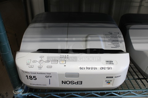 Epson Model H452A LCD Projector. 100-240 Volts, 1 Phase. 14x14x7