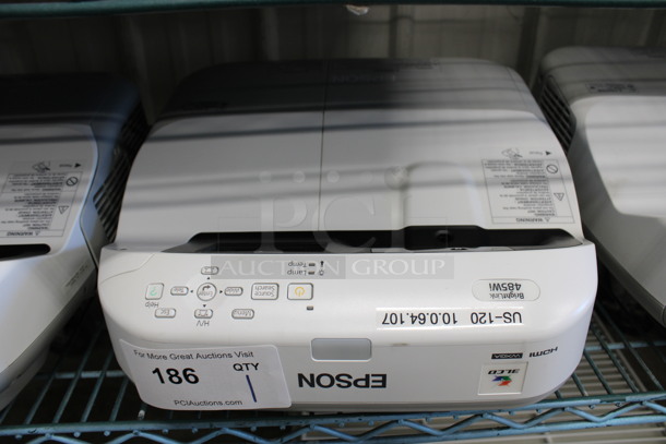 Epson Model H452A LCD Projector. 100-240 Volts, 1 Phase. 14x14x7