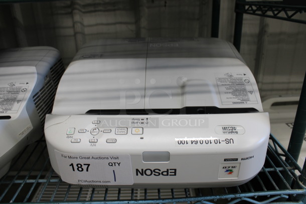 Epson Model H452A LCD Projector. 100-240 Volts, 1 Phase. 14x14x7