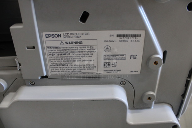 Epson Model H452A LCD Projector. 100-240 Volts, 1 Phase. 14x14x7 - Image 3 of 3