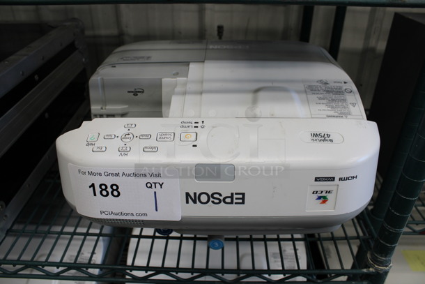Epson Model H452A LCD Projector on Mount. 100-240 Volts, 1 Phase. 14x25x9 - Image 1 of 4