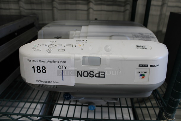 Epson Model H452A LCD Projector on Mount. 100-240 Volts, 1 Phase. 14x25x9 - Image 3 of 4