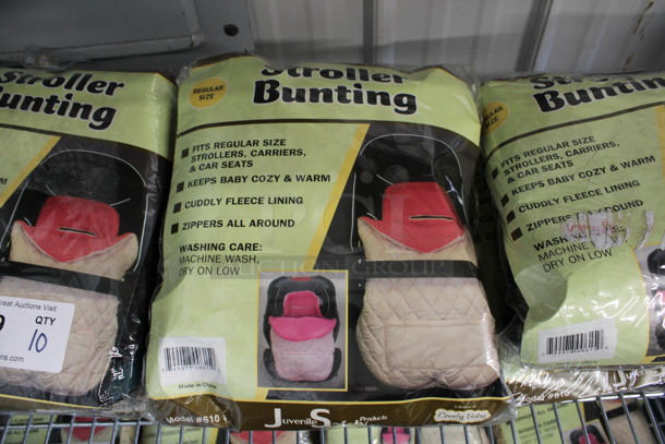 10 BRAND NEW! Black Stroller Buntings. 10 Times Your Bid! - Image 1 of 3