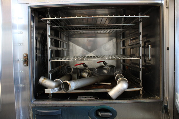2 Rational Stainless Steel Commercial Combitherm Self Cooking Center Convection Ovens on Commercial Casters. Top Model: SCC WE 62. Bottom Model: SCC WE 102. 480 Volts, 3 Phase. 42x41x73. 2 Times Your Bid! - Image 5 of 10