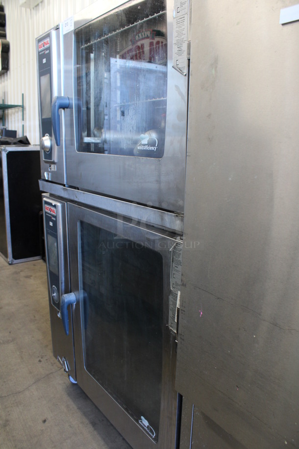 2 Rational Stainless Steel Commercial Combitherm Self Cooking Center Convection Ovens on Commercial Casters. Top Model: SCC WE 62. Bottom Model: SCC WE 102. 480 Volts, 3 Phase. 42x41x73. 2 Times Your Bid! - Image 10 of 10