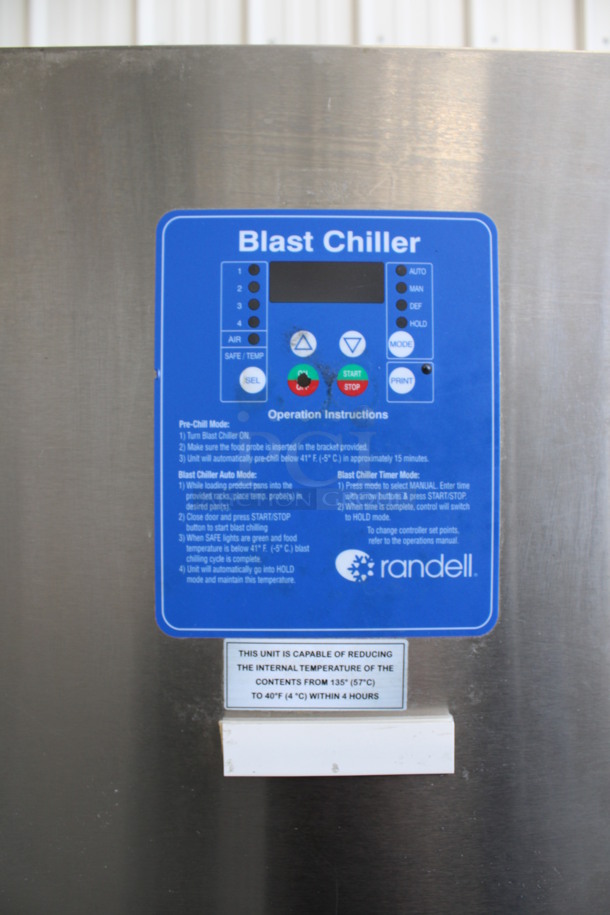 2016 Randell Model BC-18 Stainless Steel Commercial Floor Style Blast Chiller. 115/230 Volts, 1 Phase. 40x36x71 - Image 2 of 5