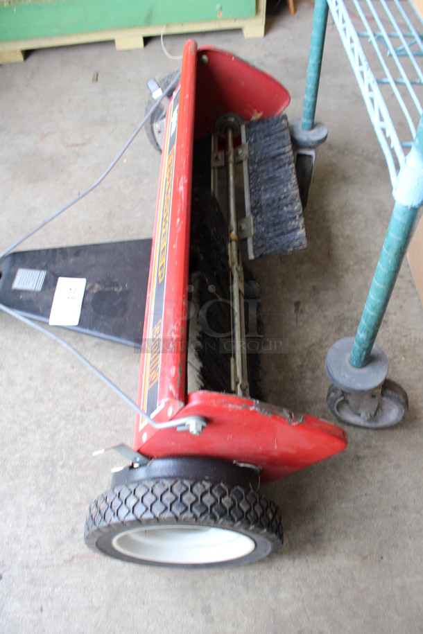 Agri-Fab Model 42.0196.8181 Red and Black Metal Lawn Sweep. 38x30x14 - Image 4 of 5