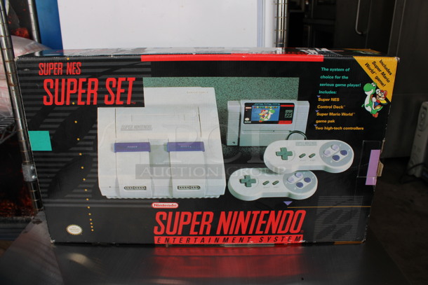 Super Nintendo Super NES Super Set Entertainment System Box. Unit Not Included. 21x3.5x12