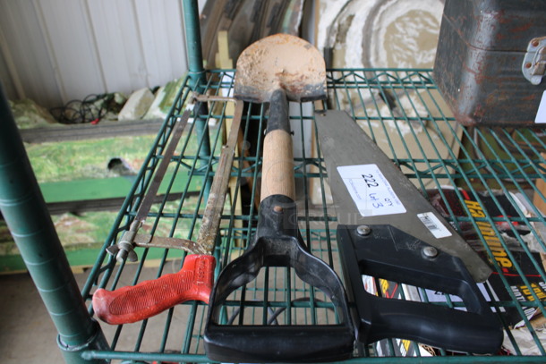 ALL ONE MONEY! Lot of Various Items; Shovel and 2 Saws! Includes 27