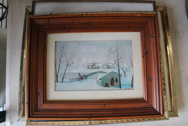6 Various Framed Pictures Including Trains. Includes 9x1x7.5. 6 Times Your Bid! - Image 2 of 6