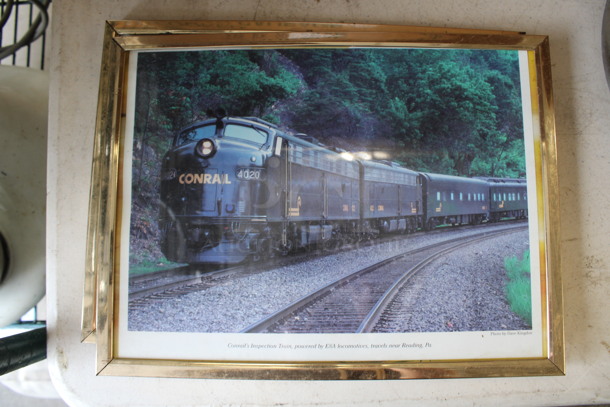 6 Various Framed Pictures Including Trains. Includes 9x1x7.5. 6 Times Your Bid! - Image 5 of 6