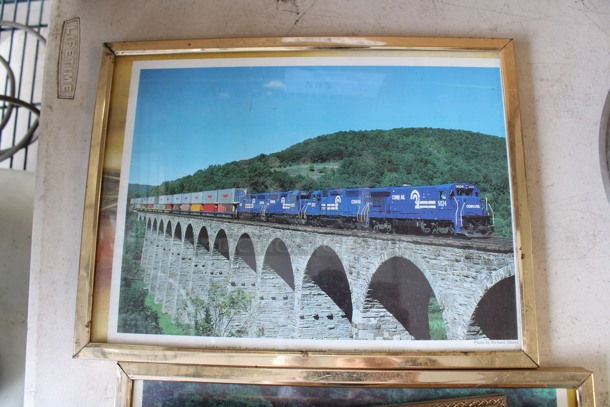 6 Various Framed Pictures Including Trains. Includes 9x1x7.5. 6 Times Your Bid! - Image 6 of 6