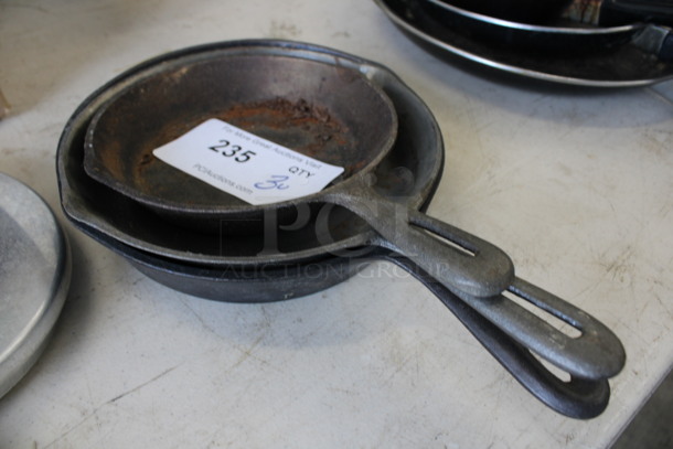 3 Cast Iron Skillets. Includes 12x8x2. 3 Times Your Bid! - Image 1 of 3