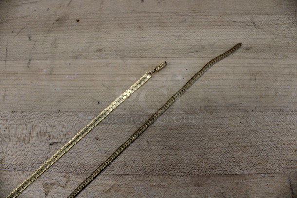 ALL ONE MONEY! Lot of 2 Gold Finish Chains / Necklaces! - Image 4 of 5