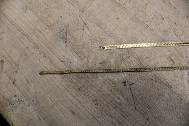 ALL ONE MONEY! Lot of 2 Gold Finish Chains / Necklaces! - Image 5 of 5