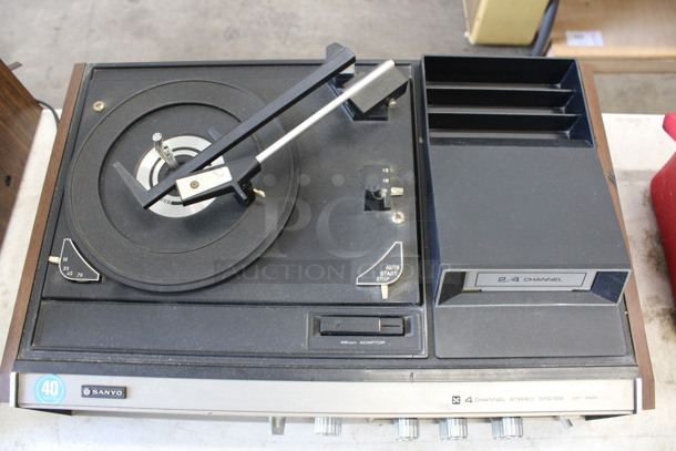 Sanyo Model GXT 4830 Countertop 4 Channel Stero System Record Player. 20x13x9 - Image 5 of 7