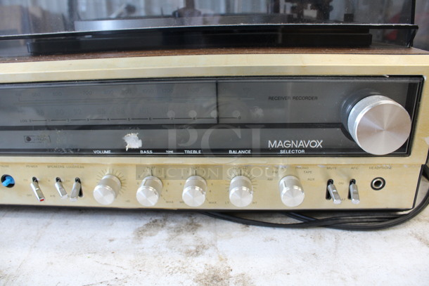 Magnavox Countertop Receiver Recorder System Record Player. 23x16x11 - Image 3 of 5