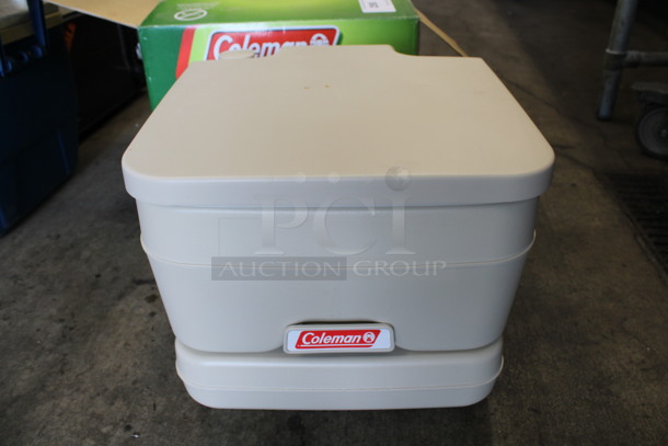 BRAND NEW IN BOX! Coleman Portable Toilet. 16.5x14.5x12.5