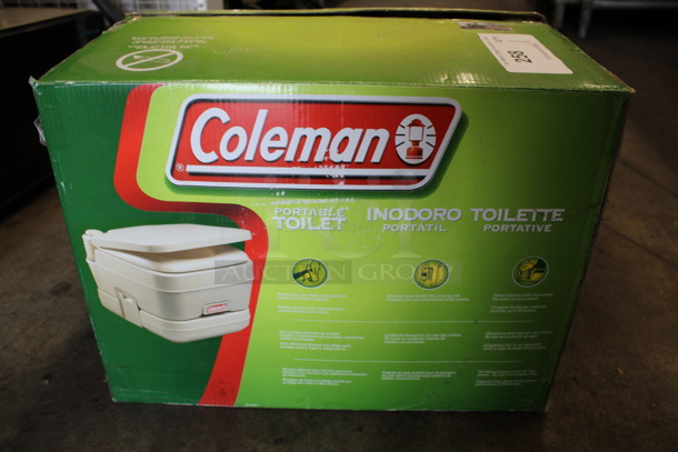 BRAND NEW IN BOX! Coleman Portable Toilet. 16.5x14.5x12.5 - Image 4 of 4