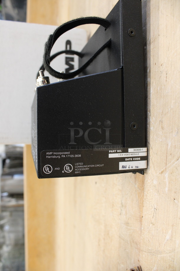 2 BRAND NEW IN BOX! AMP Black Metal PostSmart Units. 7x6x4. 2 Times Your Bid! - Image 3 of 3