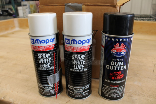 12 Bottles of Cleaner Including 9 Brake Parts, 2 Spray White Lube and 1 Gum Cutter. 2.5x2.5x8. 12 Times Your Bid! - Image 3 of 4