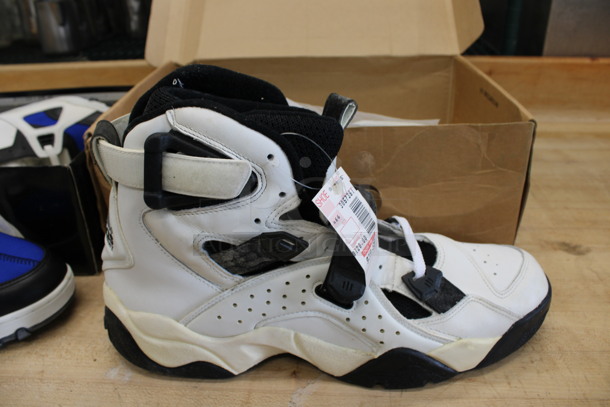 2 BRAND NEW IN BOX! Adidas Black and White EQT Basketball High Top Size 14.5 Sneakers and Body Glove Impact Size 12 Sneakers. 2 Times Your Bid! - Image 2 of 8
