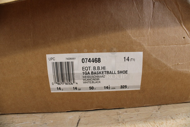 2 BRAND NEW IN BOX! Adidas Black and White EQT Basketball High Top Size 14.5 Sneakers and Body Glove Impact Size 12 Sneakers. 2 Times Your Bid! - Image 7 of 8