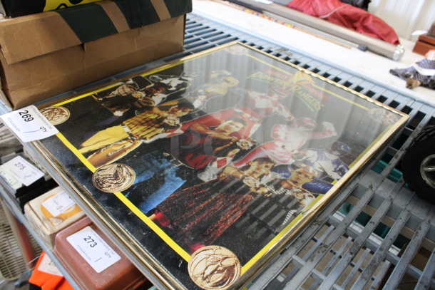 Framed Power Rangers Poster. 16.5x1x20.5 - Image 2 of 3