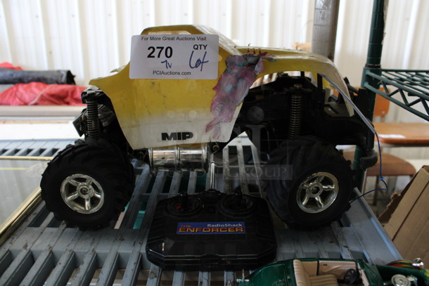 ALL ONE MONEY! Lot of 7 Various Vehicles Including Remote Controlled and Tractor! - Image 2 of 4