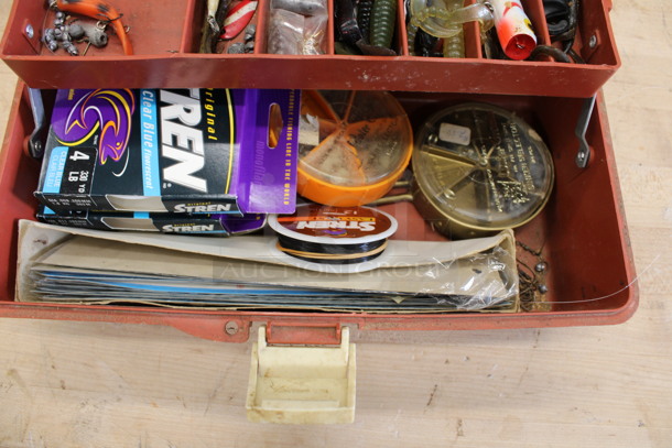 Fisherman's Tackle Box w/ Contents. 13x7x5 - Image 3 of 4