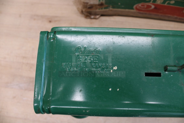 IN ORIGINAL BOX! Coleman Green Metal Countertop 2 Burner Camping Range. 12x18x5 - Image 5 of 6