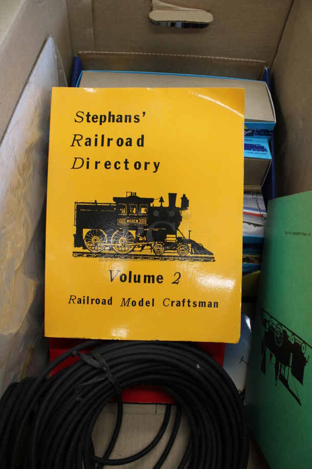 ALL ONE MONEY! Lot of Various Items Including Lamp, Empty Train Car Boxes and Stephans' Railroad Directory! - Image 3 of 5