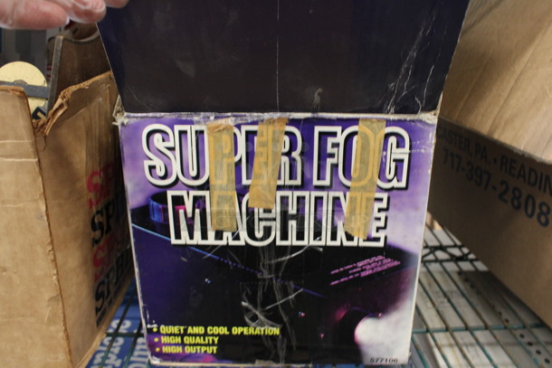 IN ORIGINAL! Metal Super Fog Machine. 120 Volts, 1 Phase. - Image 3 of 4