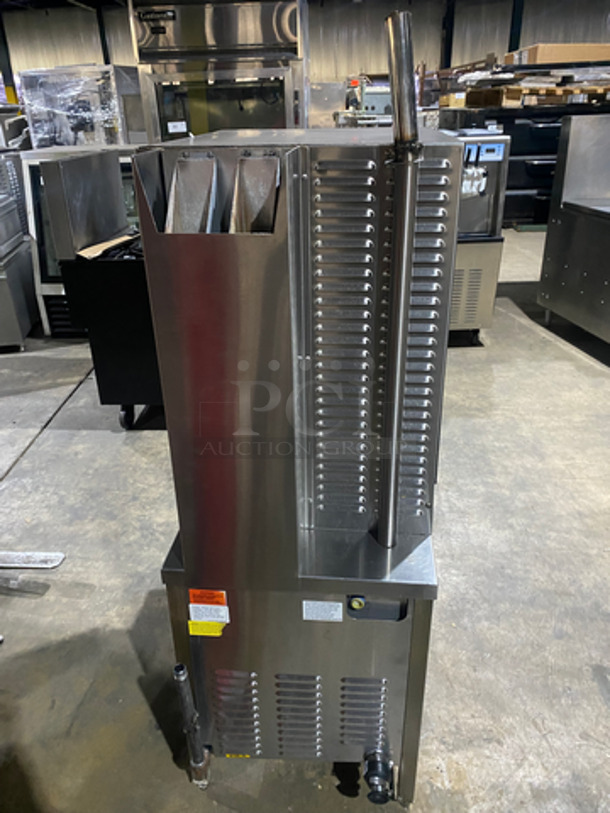 Groen Natural Gas Powered Dual Cabinet Convection Steamer! Hyper Steam Series! Model HY-6G Steamer Serial 601561HC! On Legs!    - Image 4 of 9