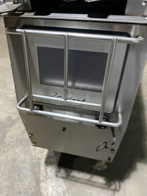 Garland Commercial Electric Powered Dual Side Hamburger Press/Clamshell Broiler! All Stainless Steel! Model cxbe12 ! On Casters !   - Image 5 of 9