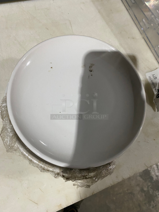 All One Money! Set Of White Ceramic Plates ! - Image 3 of 4