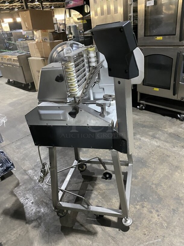 FAB! Bizerba Fully Automatic Slicer/Stacker! Table Stacker/Shingler/Shaver! On Stand W/Casters! 1 Phase!   - Image 4 of 11