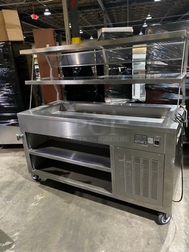 FAB! Precision All Stainless Steel Refrigerated Cold Pan/Salad Bar! With Underneath Storage Space! Model SST-2024-RT-NYC! 120 Voltage 1 Phase! On Casters! - Image 3 of 9