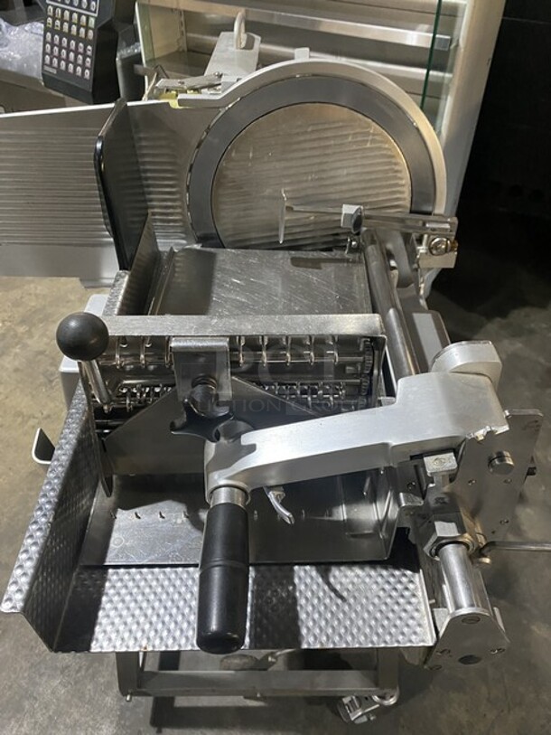 FAB! Bizerba Fully Automatic Slicer/Stacker! Table Stacker/Shingler/Shaver! On Stand W/Casters! 1 Phase!   - Image 5 of 11