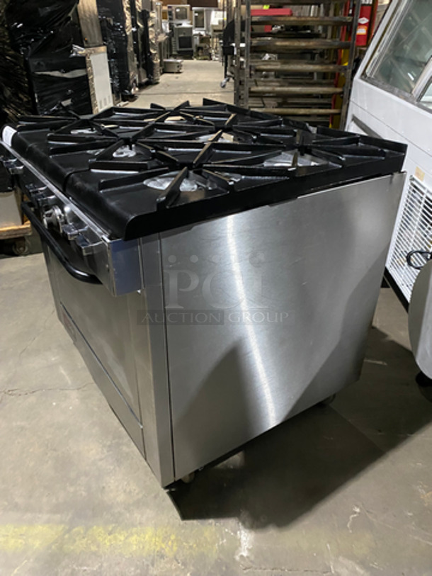 Southbend Stainless Steel Commercial Natural Gas Powered 6 Burner Range With Oven! On Casters!  - Image 2 of 11