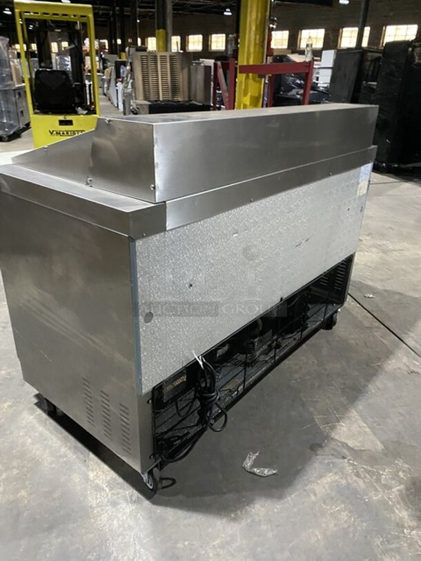 Centaur All Stainless Steel Refrigerated Mega Top Sandwich Prep Table! Model CST6024 Serial 1101CENHM0322! 115V 1 Phase! On Commercial Casters!  - Image 3 of 9