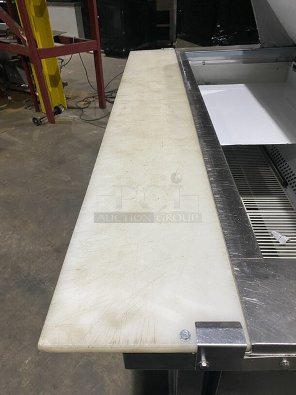Centaur All Stainless Steel Refrigerated Mega Top Sandwich Prep Table! Model CST6024 Serial 1101CENHM0322! 115V 1 Phase! On Commercial Casters!  - Image 9 of 9